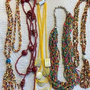 Seed bead necklaces